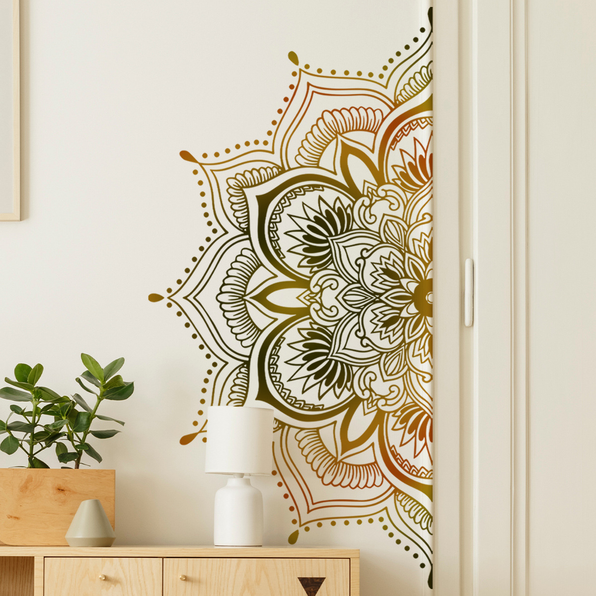 Monstera Thai Constellation - Stiker dinding PVC artistik, stiker seni
