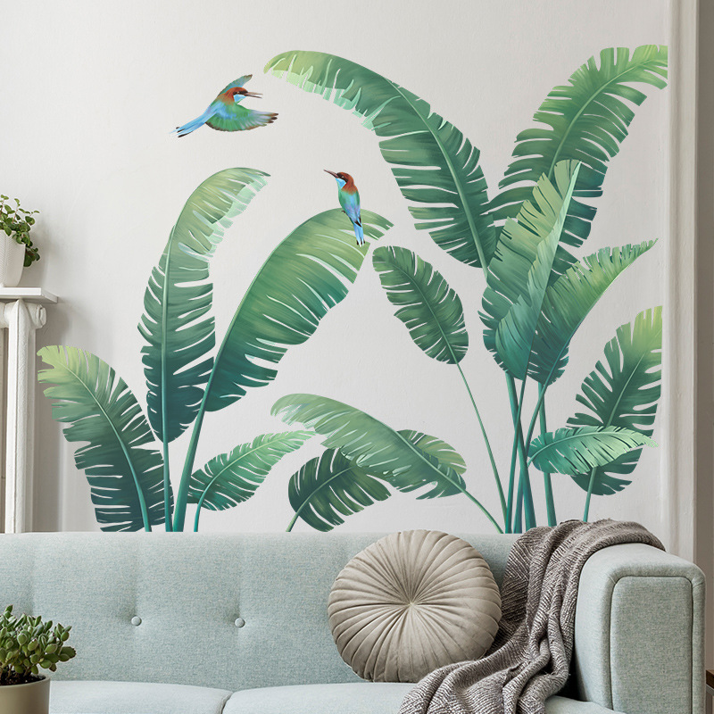 Monstera Thai Constellation - Tanaman Tropis daun pisang stiker dinding