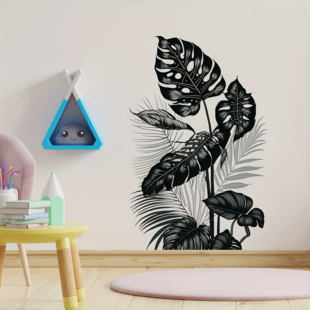 Monstera Thai Constellation - MT1184 # Stiker Dinding Daun Tropis