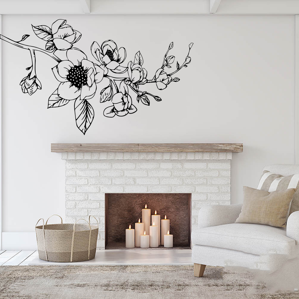 Stiker Dinding Bunga Magnolia  - Monstera Thai Constellation ulasan dan harga