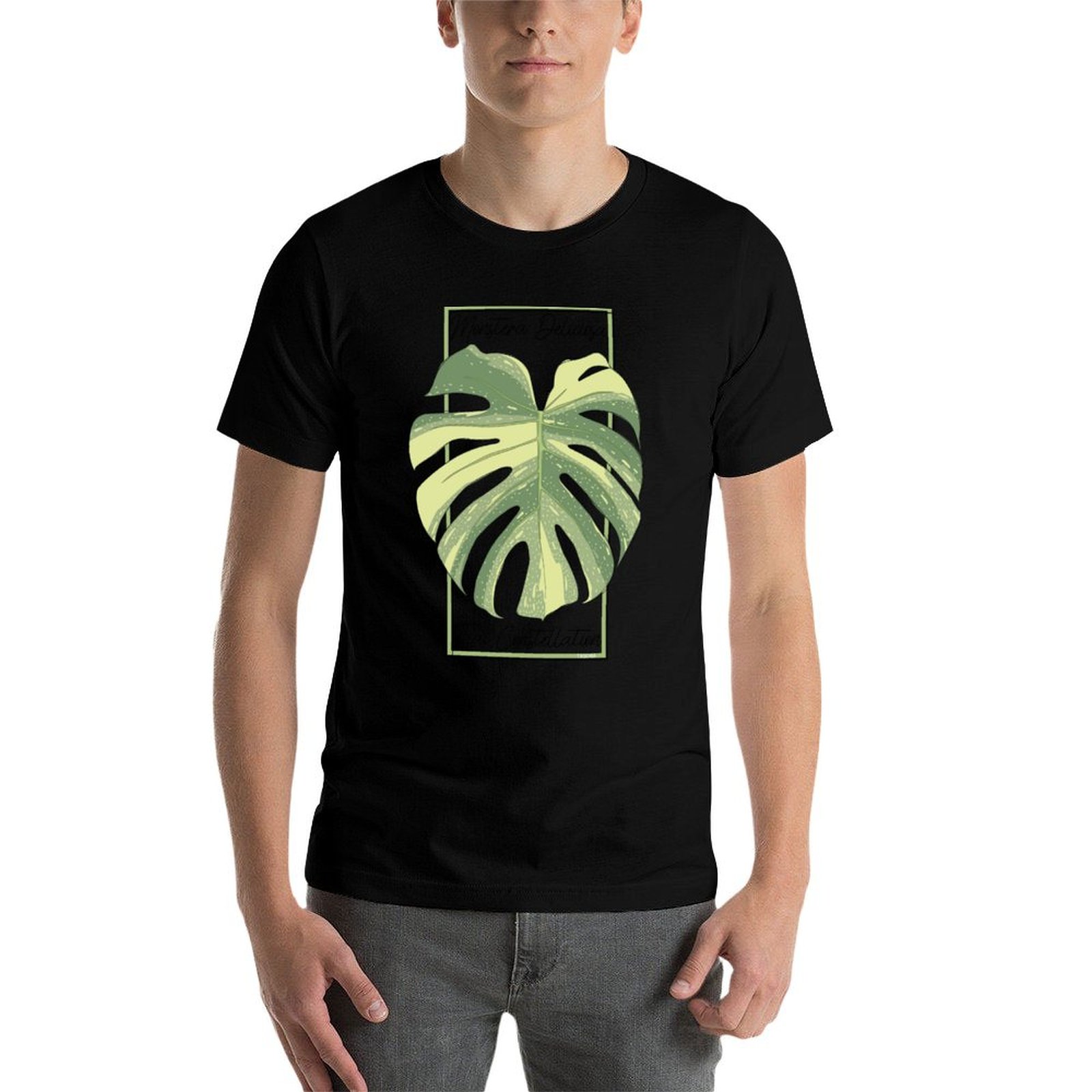 Kaos Katun Pria Monstera Thai  - Monstera Thai Constellation ulasan dan harga