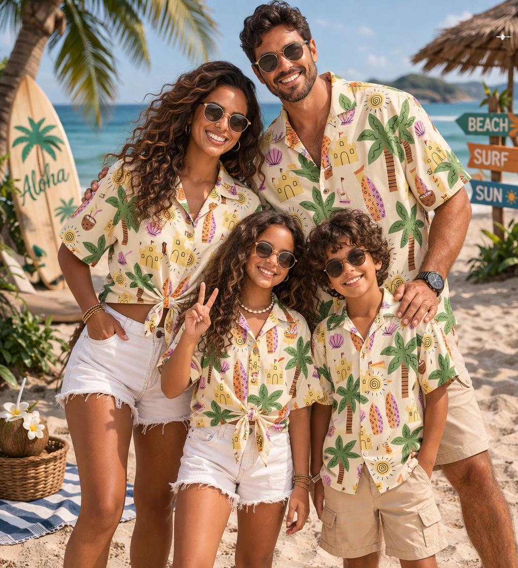 Kemeja Anak Hawaii Motif Bunga - Parent Of Plant ulasan dan harga