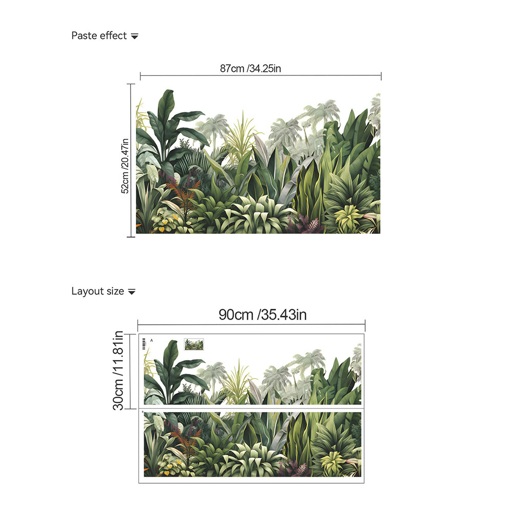 2 Buah Stiker Dinding Tanaman  - Monstera Thai Constellation ulasan dan harga